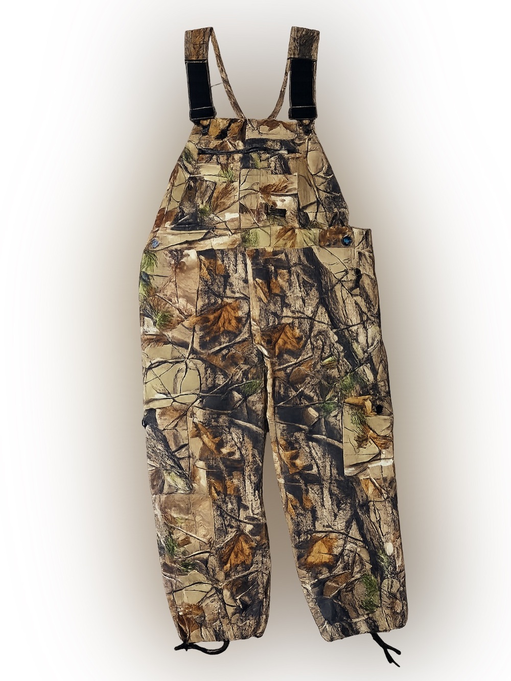Liberty Realtree Camo Hunting Bib Overalls Men’s 38  Cotton Blend Adjustable